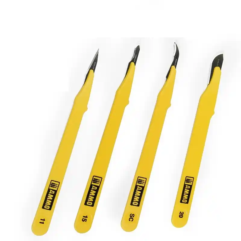 Alleen Vandaag AMMO MIG 8696 Standard Blade Set - 4 pcs - Hobbymes Gereedschap