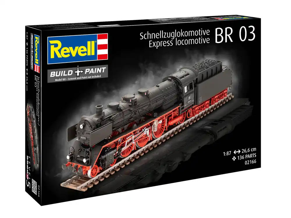 Tijdelijk Beschikbaar 1 87 Revell 02166 Schnellzuglokomotive BR03 Plastic Modelbouwpakket