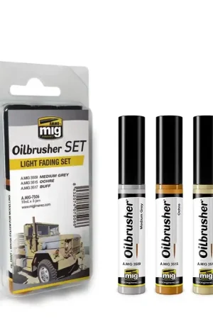 Veilige Betaling AMMO MIG 7506 Oilbrusher Light Fading - Set Oilbrusher(s)