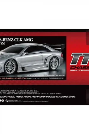 1 10 Tamiya 58722 RC Mercedes-Benz CLK AMG 2002 - TT-02 RC Plastic Modelbouwpakket Gereduceerde Prijs
