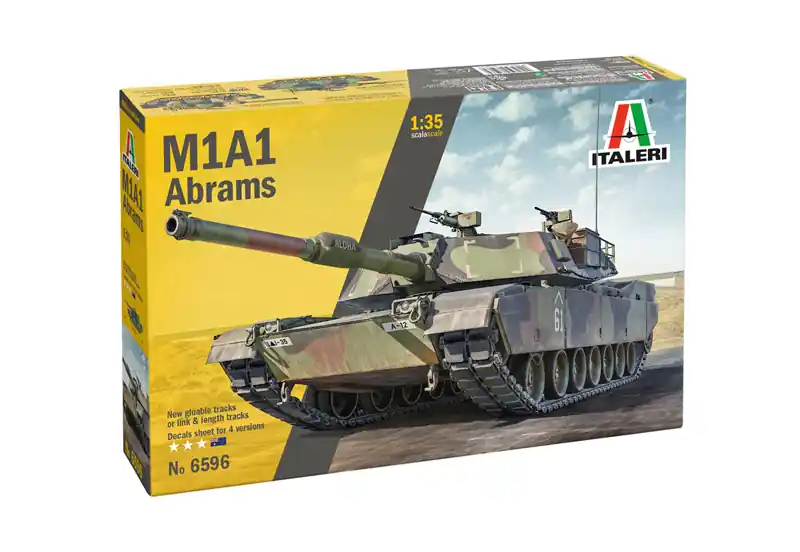 Weekendaanbieding 1 35 Italeri 6596 M1A1 Abrams Tank Plastic Modelbouwpakket