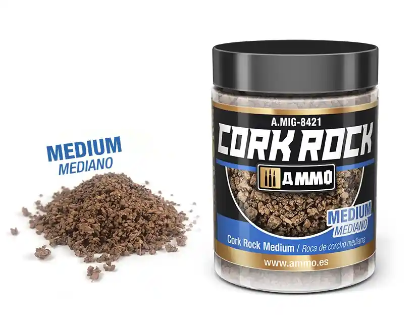 AMMO MIG 8421 Cork Rock - Medium - Terraform - 100ml Effecten potje Nieuw