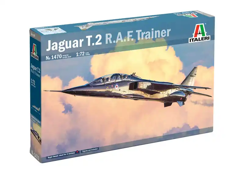 Weekendaanbieding 1 72 Italeri 1470 Jaguar T.2 - R.A.F. Trainer - Vliegtuig Plastic Modelbouwpakket