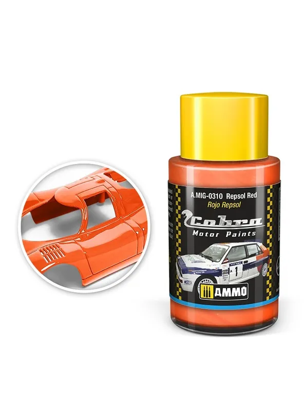 AMMO MIG 0310 Cobra Motor Paints - Repsol Red - Matt - Acryl - 30ml Verf potje Hete Deal