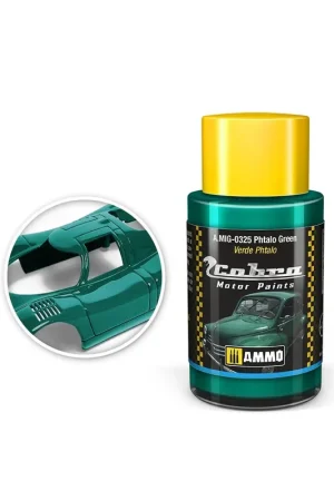 AMMO MIG 0325 Cobra Motor Paints - Phtalo Green - Matt - Acryl - 30ml Verf potje Gratis Retour