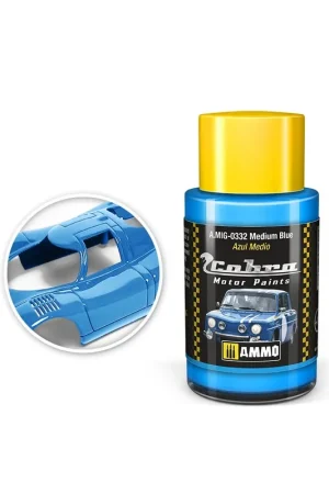 AMMO MIG 0332 Cobra Motor Paints - Medium Blue - Matt - Acryl - 30ml Verf potje Goedkoop