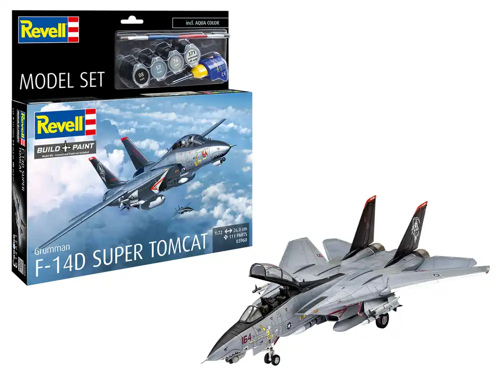 Dagaanbieding 1 72 Revell 63960 F-14D Super Tomcat - Model Set Plastic Modelbouwpakket