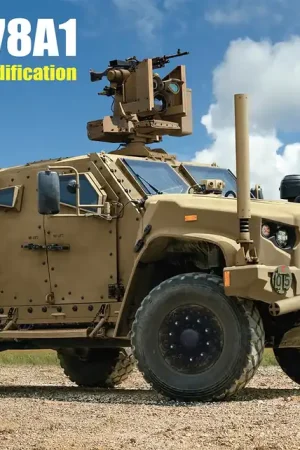 Aanbieding 1 35 Rye Field Model 5099 JLTV M1278A1 Heavy Gun Carrier Modification with M153 Crows II US Army Plastic Modelbouwpakket