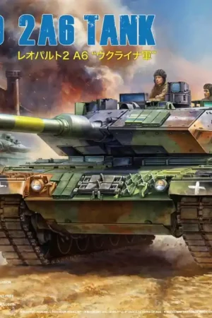 1 35 Border Model BT031 Leopard 2A6 Tank - Ukraine Plastic Modelbouwpakket Direct Verzonden