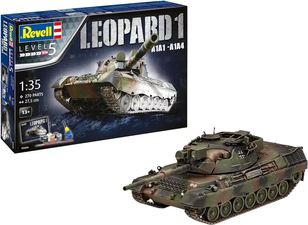 Betaalbaar 1 35 Revell 05656 Leopard 1 A1A1-A1A4 Tank - Geschenkset Plastic Modelbouwpakket