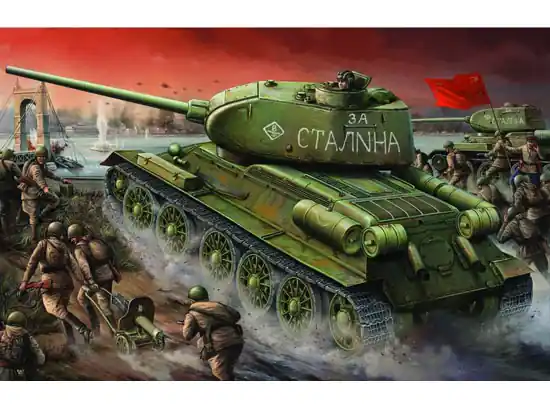 1 16 Trumpeter 00904 Soviet T-34/85 Model 1944 - Factory No.174 Plastic Modelbouwpakket Exclusieve Aanbieding
