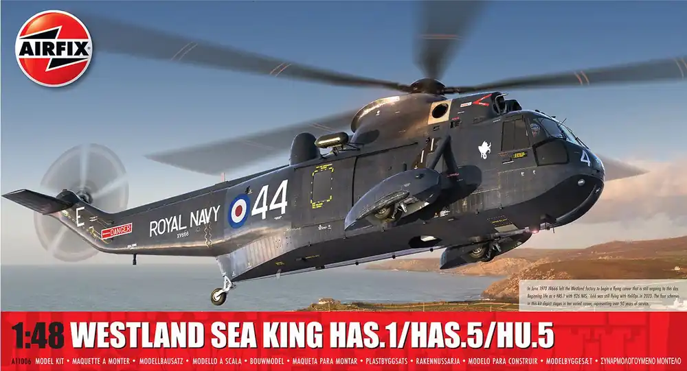 Merkproduct 1 48 Airfix 11006 Westland Sea King Heli HAS.1/HAS.5/HU.5 Plastic Modelbouwpakket