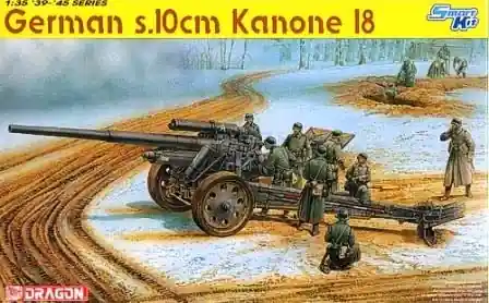 1 35 Dragon 6411 German s.10cm Kanone 18 Plastic Modelbouwpakket Direct Verzonden