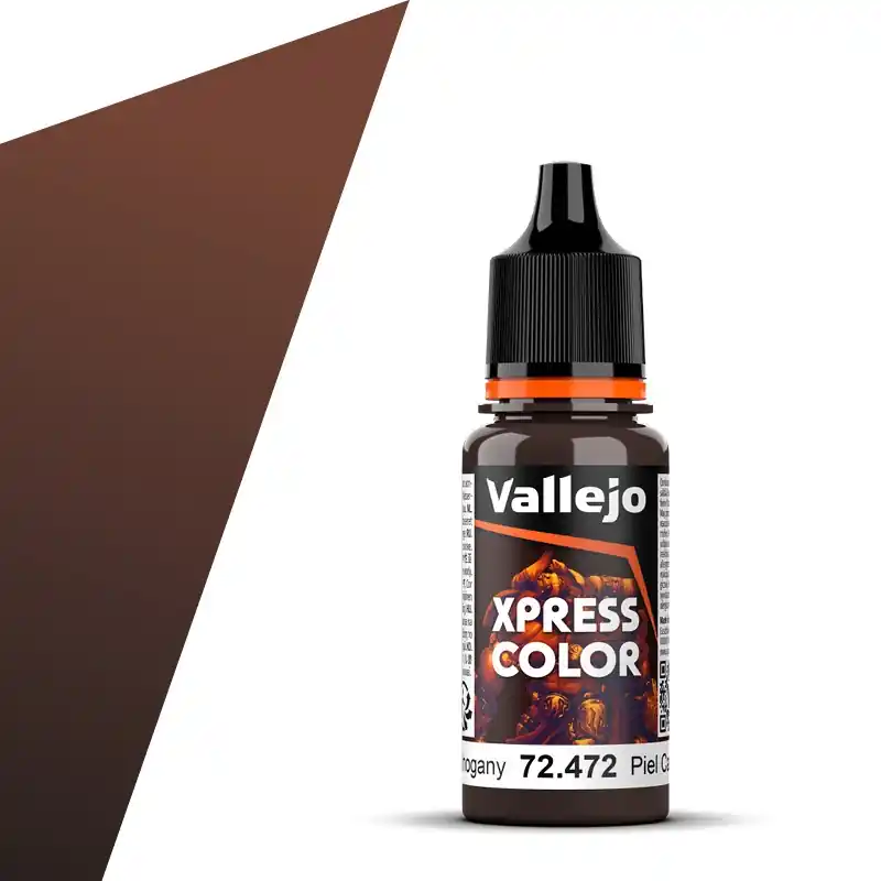 Vallejo 72472 Xpress Color- Mahogany - Acryl - 18ml Verf flesje Beperkte Voorraad