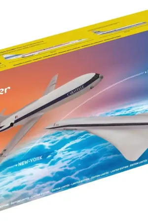 1 100 Heller 52333 Caravelle and Concorde Planes - Starter Kit Plastic Modelbouwpakket Bestel Nu