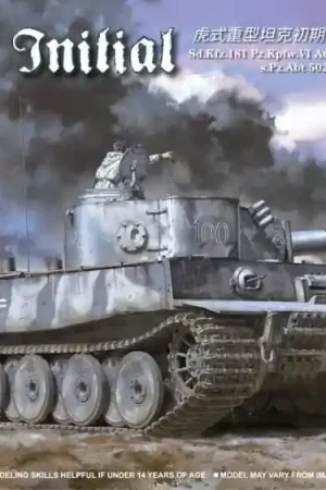 1 72 Border Model TK7205 Tiger I initial Tank Plastic Modelbouwpakket Uitverkoop