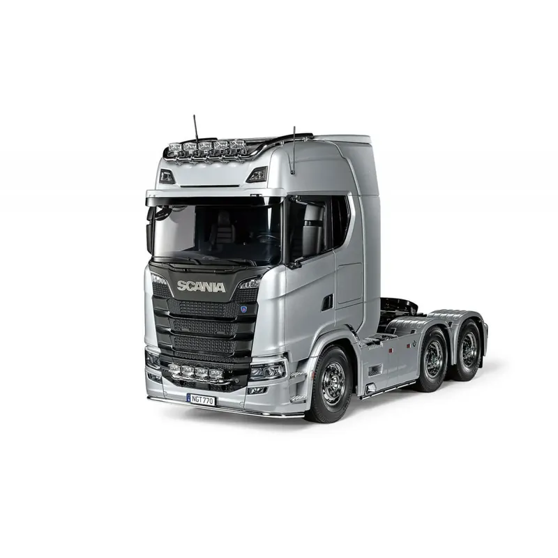 1 14 Tamiya 56373 RC Scania S770 V8 Truck 6X4 - Pre-painted Silver edition RC Plastic Modelbouwpakket Laatste Versie