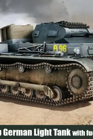 1 35 IBG Models 35080 Pz.Kpfw. II Ausf.b - German Light Tank with fuel trailer Plastic Modelbouwpakket Laatste Versie