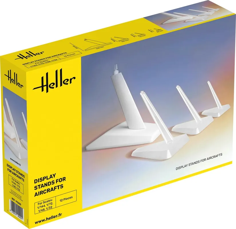 Heller 95200 Display Standaard voor Modelbouw Vliegtuigen - 4X Houder Favoriet