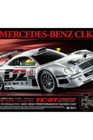 1 10 Tamiya 58731 Mercedes-Benz CLK-GT-R 1997 TC-01 met Certificaat RC Plastic Modelbouwpakket Direct Beschikbaar