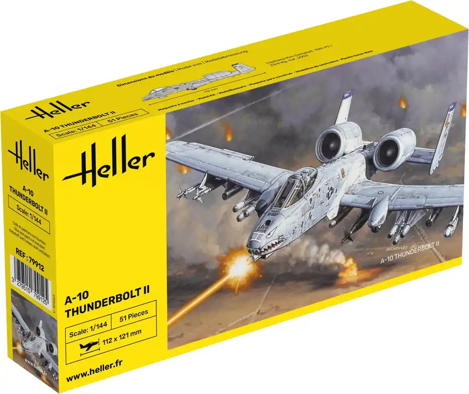 1 144 Heller 79912 A-10 Thunderbolt II Plastic Modelbouwpakket Rechtstreeks Van De Fabrikant