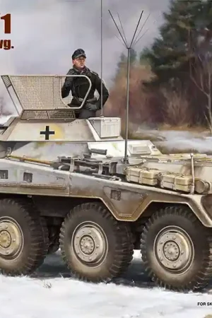 Alleen Vandaag 1 35 Rye Field Model 5154 Sd.Kfz. 234/1 Schwerer Panzer-Spwg. WWII - Interieur Kit - Gepantserd Voertuig Plastic Modelbouwpakket