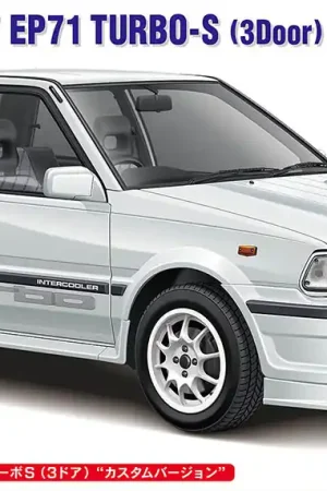 1 24 Hasegawa 20777 Toyota Starlet EP71 Turbo-S 3-Deurs Custom Version - Japanse Auto Plastic Modelbouwpakket Korting