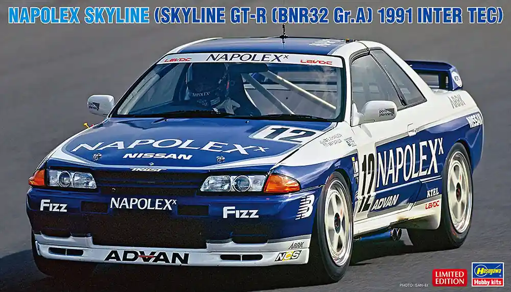 Speciale Aanbieding 1 24 Hasegawa 20780 Napolex Skyline - Skyline GT-R BNR32 Gr.A 1991 Inter Tec - Japanse Raceauto Plastic Modelbouwpakket