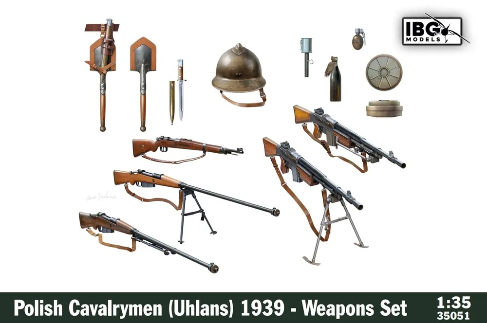 1 35 IBG Models 35051 Poolse Cavalerie - Uhlans - 1939 Wapenset - Diorama Plastic Modelbouwpakket Weekendaanbieding