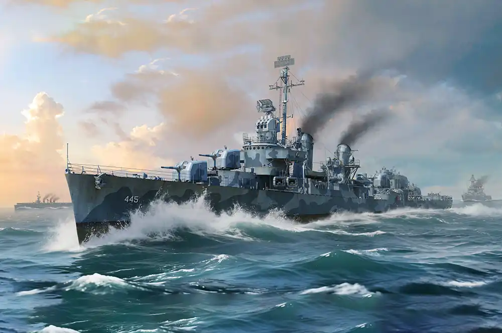 1 200 I Love Kit 65309 USS Fletcher DD-445 - Destroyer Fletcher-klasse - Torpedobootjager Plastic Modelbouwpakket Koopje