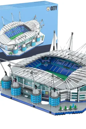 1 400 Jamara 402904 - CaDA Bricks - Manchester City FC - Etihad Stadium met LED - Voetbalstadion Bouwstenen set Uitverkoop