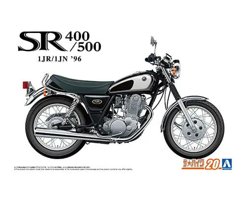 1 12 Aoshima 06711 Yamaha SR400/500 1JR/1JN 1996 - Japanse Motorfiets Plastic Modelbouwpakket Merkproduct