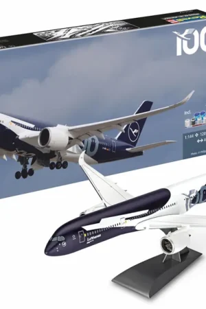 1 144 Revell 05612 Airbus A350-900 - Lufthansa 100 Jaar - Duits Passagiersvliegtuig - Geschenkset Plastic Modelbouwpakket Direct Verzonden