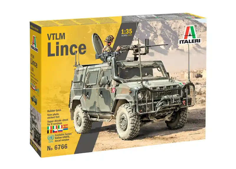 Must-Have 1 35 Italeri 6766 Iveco VTLM Lince - Italiaans Militair Voertuig Plastic Modelbouwpakket