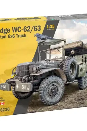 1 35 Italeri 96230 Dodge WC62 1,5 Ton 6x6 Truck WWII - Amerikaans Militair Voertuig Plastic Modelbouwpakket Finale Uitverkoop