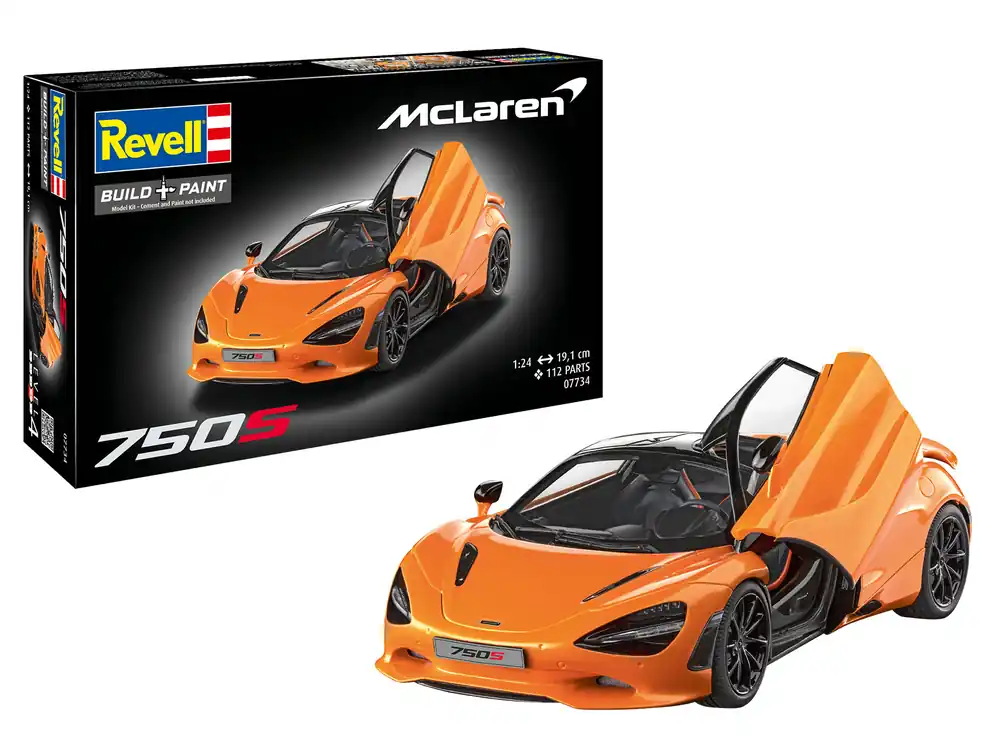 1 24 Revell 07734 McLaren 750S - Britse Auto Plastic Modelbouwpakket Op = Op