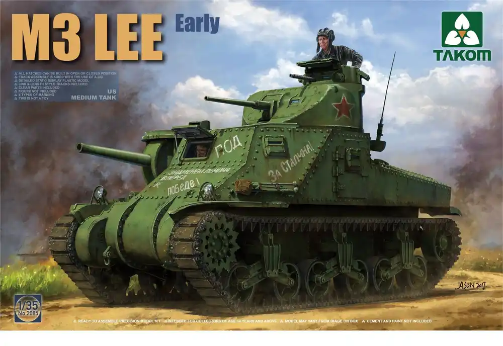 1 35 Takom 2085 M3 Lee WWII - Amerikaanse Medium Tank Plastic Modelbouwpakket Bestel Nu