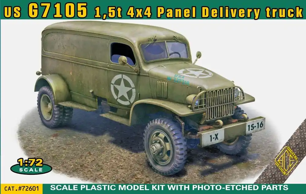 1 72 ACE 72601 US Army G7105 G506 1,5t 4x4 Panel Delivery Truck - Amerikaanse Militaire Vrachtwagen Plastic Modelbouwpakket Hete Deal