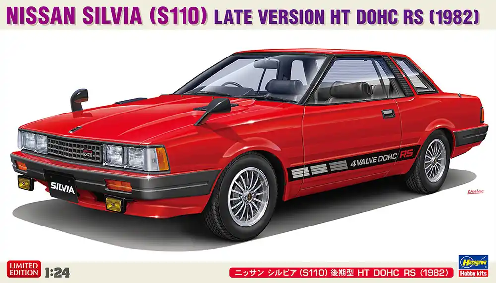 Fabrieksprijs 1 24 Hasegawa 20797 Nissan Silvia S110 Late Version HT DOHC RS 1982 - Japanse Auto Plastic Modelbouwpakket