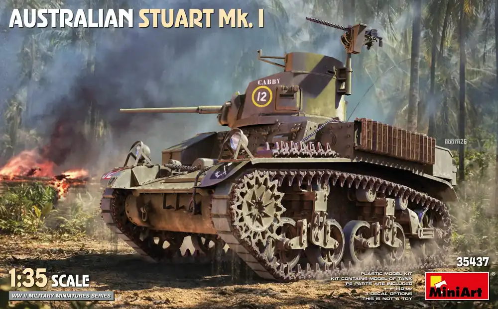 1 35 MiniArt 35437 Australian Stuart Mk. I WWII - Australische Lichte Tank Plastic Modelbouwpakket Dagaanbieding