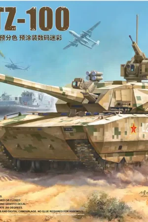 Gratis Retour 1 35 Border Model BN001 PLA ZTZ-100 - Chinese Hoofdgevechtstank Plastic Modelbouwpakket