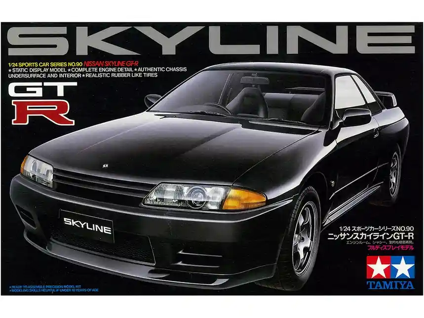 1 24 Tamiya 24090 Nissan Skyline GT-R - R32 1989 - Japanse Auto Plastic Modelbouwpakket Superprijs