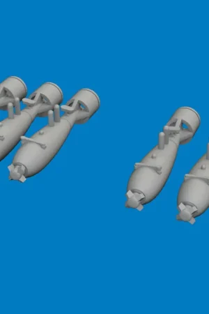1 48 Eduard 6481213 PRINT - 40lb Fragmentatiebommen voor Curtiss P-40 Resin onderdeel Uitverkoop