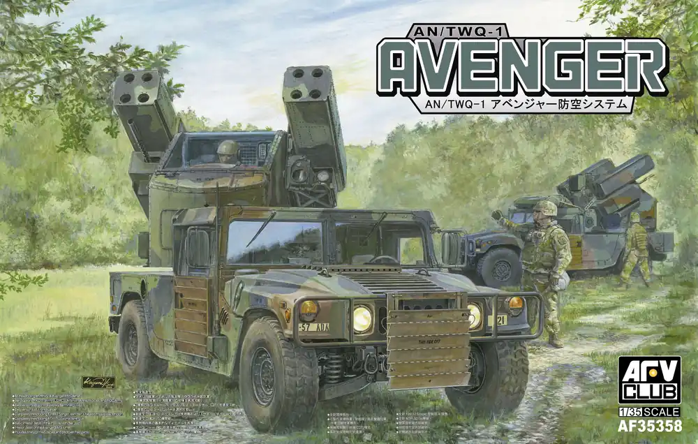 Betrouwbaar 1 35 AFV Club 35358 Humvee AN/TWQ-1 Avenger - Amerikaans Luchtafweervoertuig Plastic Modelbouwpakket