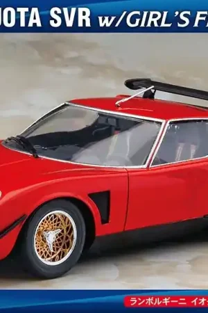 1 24 Hasegawa 52479 Lamborghini Jota SVR met Meisjesfiguur - Italiaanse Sportauto Plastic Modelbouwpakket Actieprijs