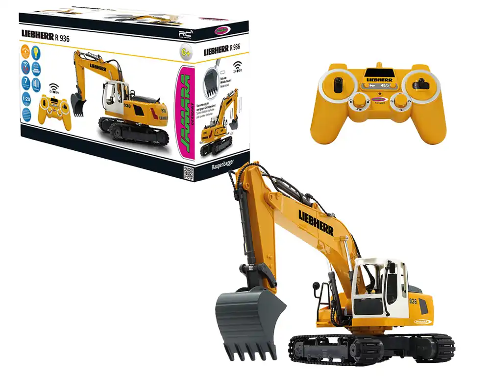 Nu Kopen 1 20 Jamara 405060 RC Graafmachine - Liebherr R936 - 2,4 GHz RC Model Kant en Klaar