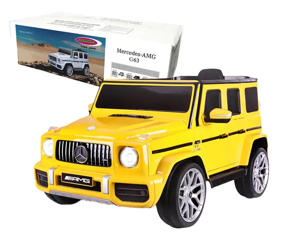 Hete Deal Jamara 460642 Elektrische Kinderauto Ride-on - Mercedes-AMG G 63 - Geel - 12 V Accu voertuig