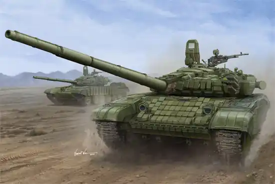 Merkproduct 1 16 Trumpeter 00925 T-72B1 MBT met Kontakt-1 Reactieve Bepantsering - Sovjet Hoofdgevechtstank Plastic Modelbouwpakket