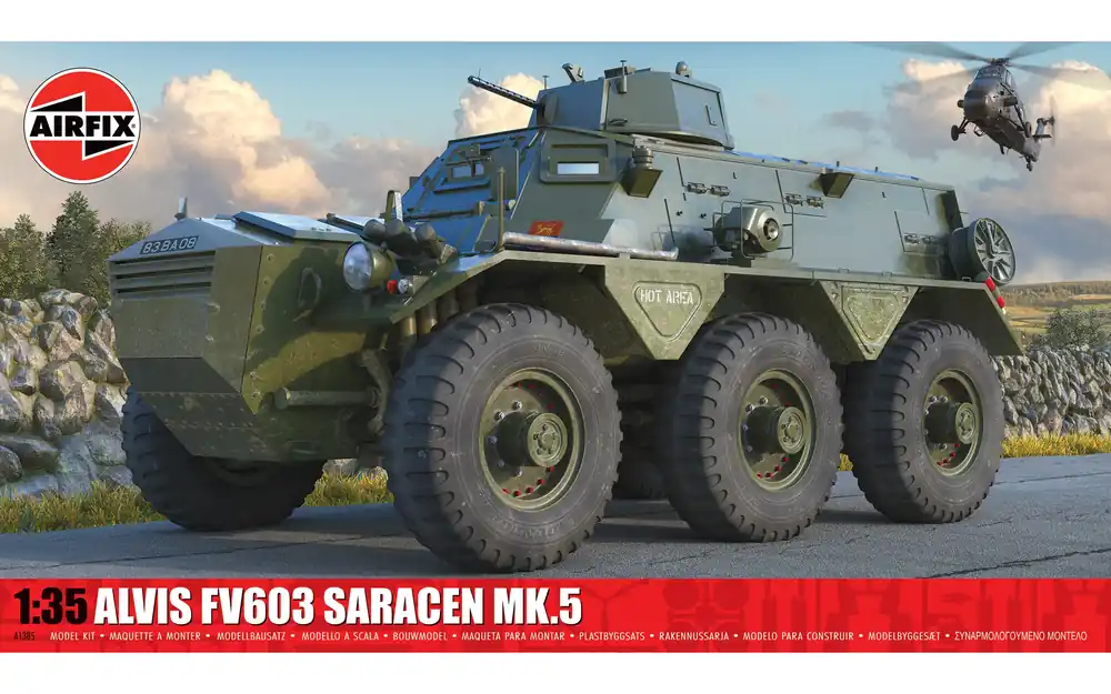 Premium 1 35 Airfix 1385 Alvis FV603 Saracen Mk.5 - Britse Pantserwagen Plastic Modelbouwpakket