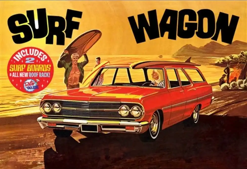 Merkproduct AMT 1/25 1965 Chevelle ‘‘Surf Wagon‘‘